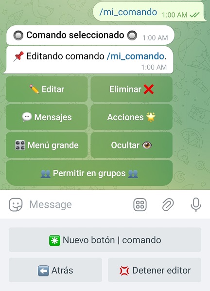 Modo editor VisualMaker