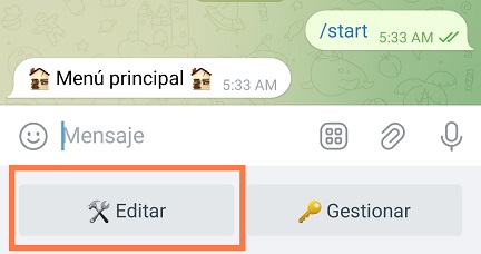 Modo editor VisualMaker