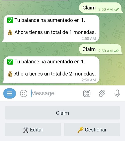 Ejemplo del cambio de balance