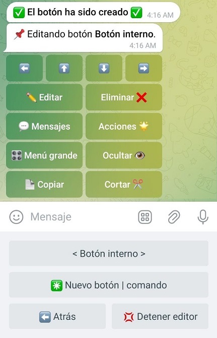 Modo editor VisualMaker