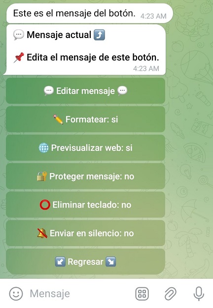 Modo editor VisualMaker
